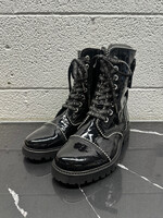Zadig & Voltaire Black Patent Leather Boots 8