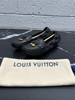 Louis Vuitton Black Leather Flats 8