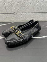 Louis Vuitton Black Patent Leather Flats 8