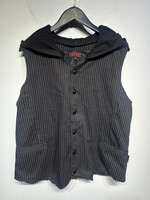 Tripp NYC Pinstripe Hood Vest XL