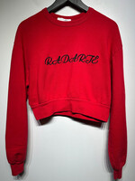 Rodarte "RAD" Red Crop Sweater Fem M