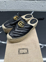 Gucci Black Platform Espadrilles 38/8