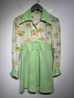 No Label Vintage Mint/White Floral Dress S