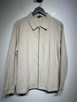 Guess Tan Diamond Stitch Zip Up M