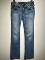 True Religion Black Stitch Bootcut Jeans 26