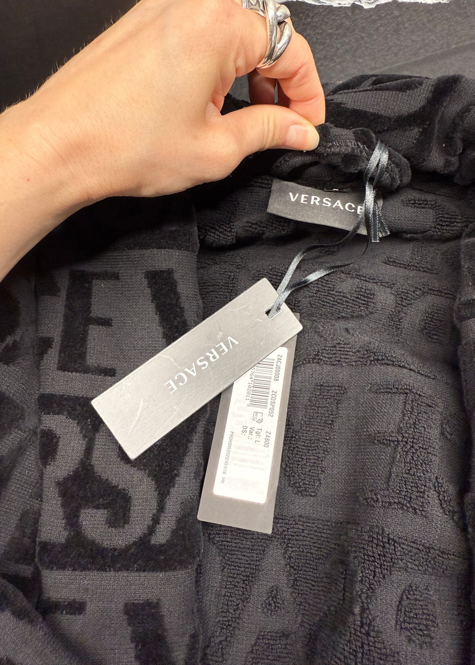 NWT Versace I Heart Baroque Robe Unisex L Retail: $550