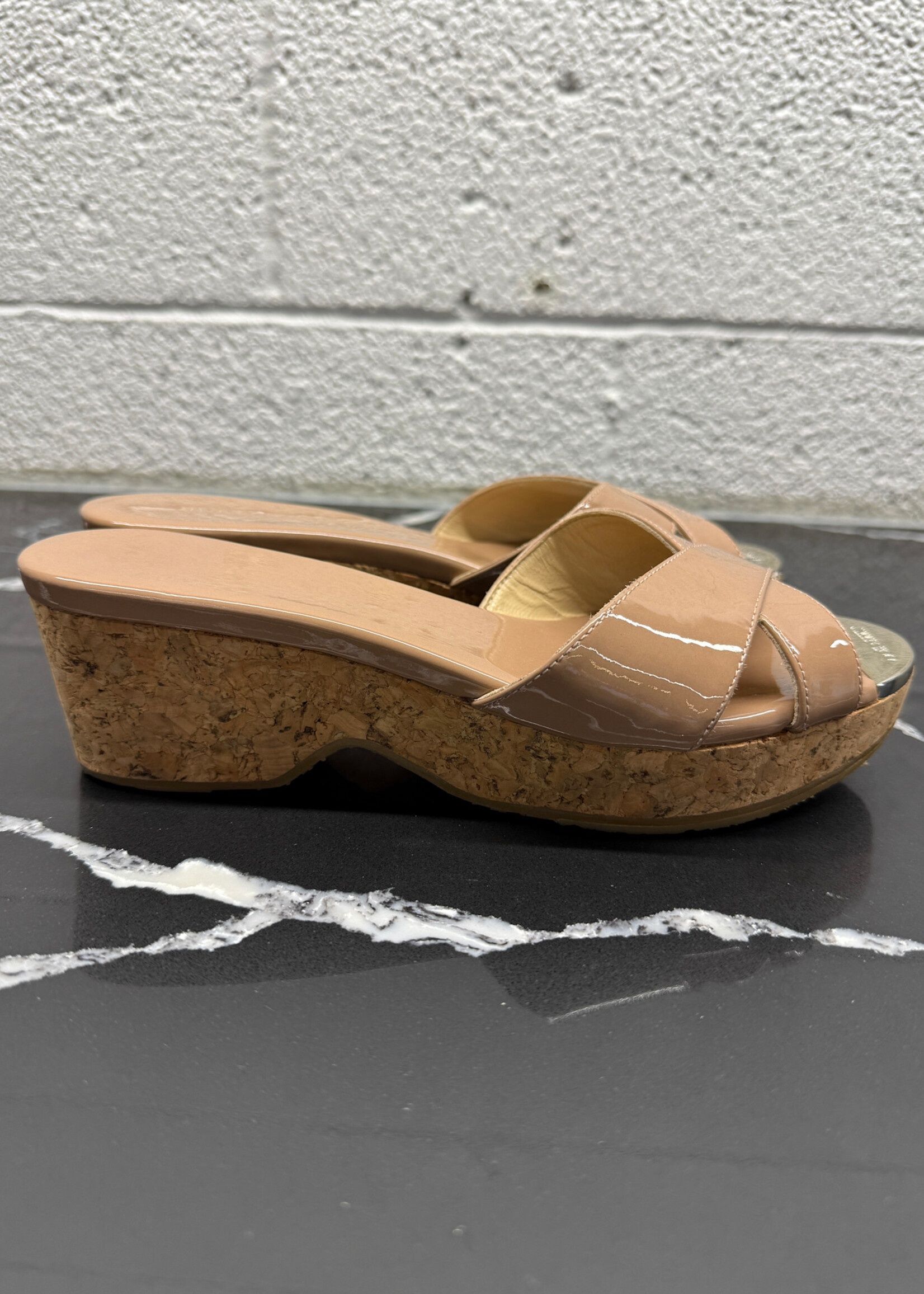 Jimmy Choo Patent Leather Wedge Shoe 36/6