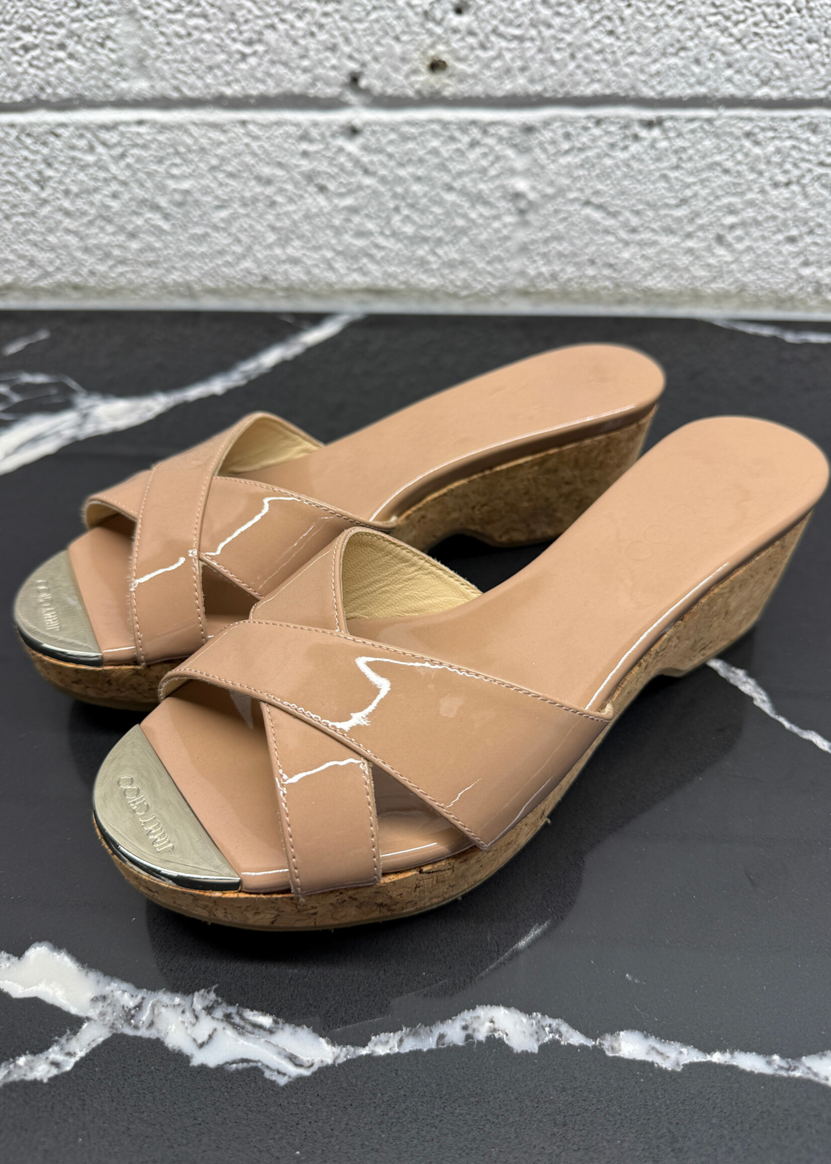 Jimmy Choo Patent Leather Wedge Shoe 36/6