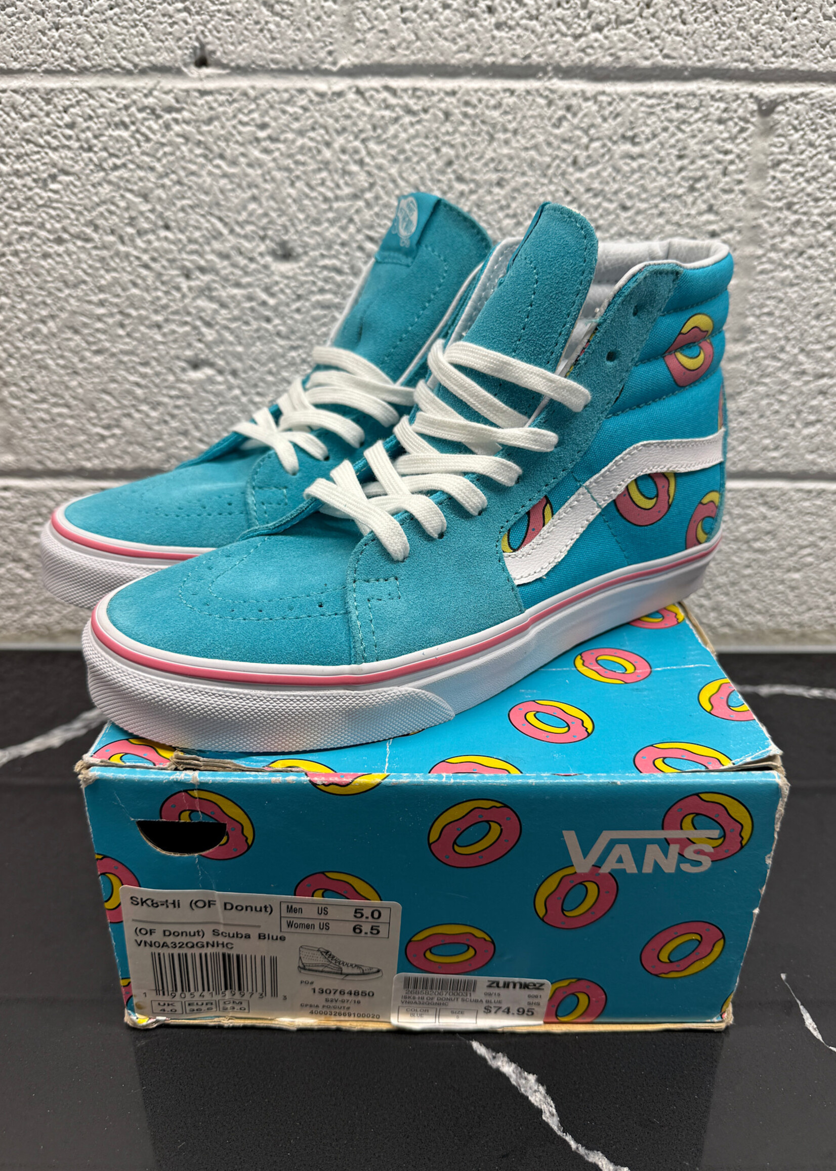 Deadstock Odd Future Vans SK8 Hi Fem 6.5