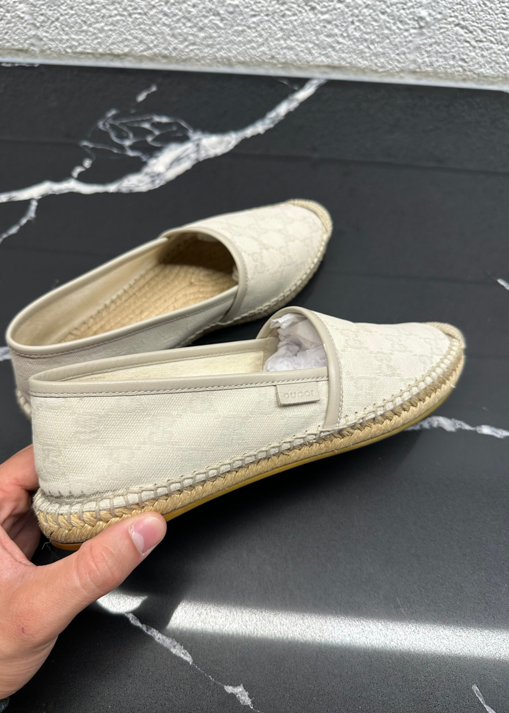 Gucci Espadrilles Canvas Beige 38