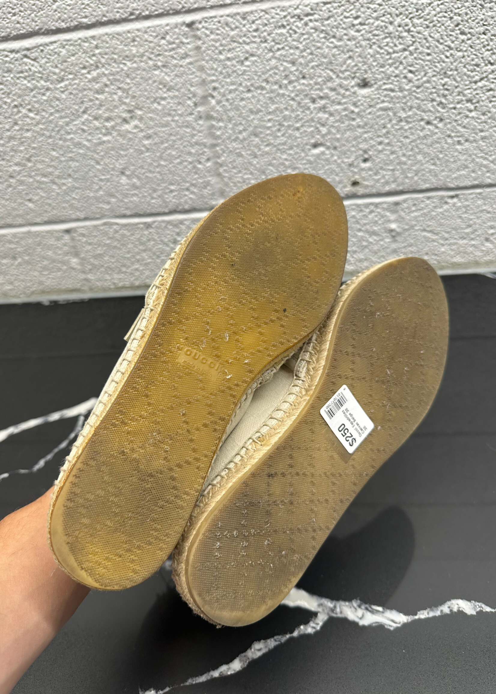 Gucci Espadrilles Canvas Beige 38