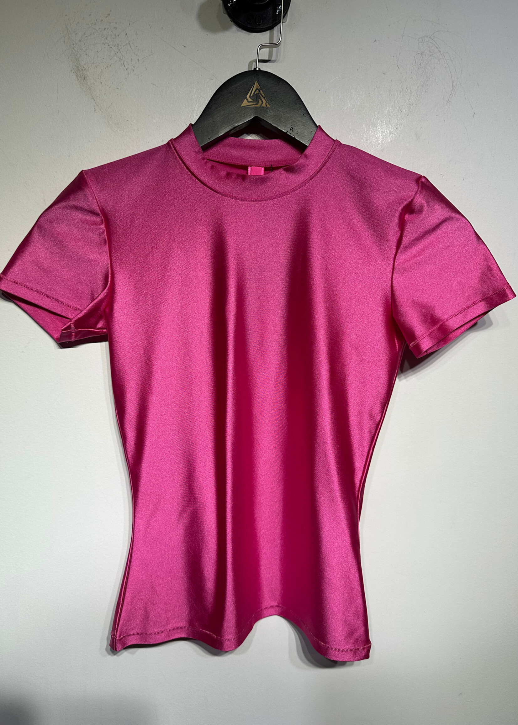 Skims Hot Pink Spandex Top Fem S
