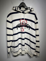 Polo RL White Navy Striped Hoodie XXL