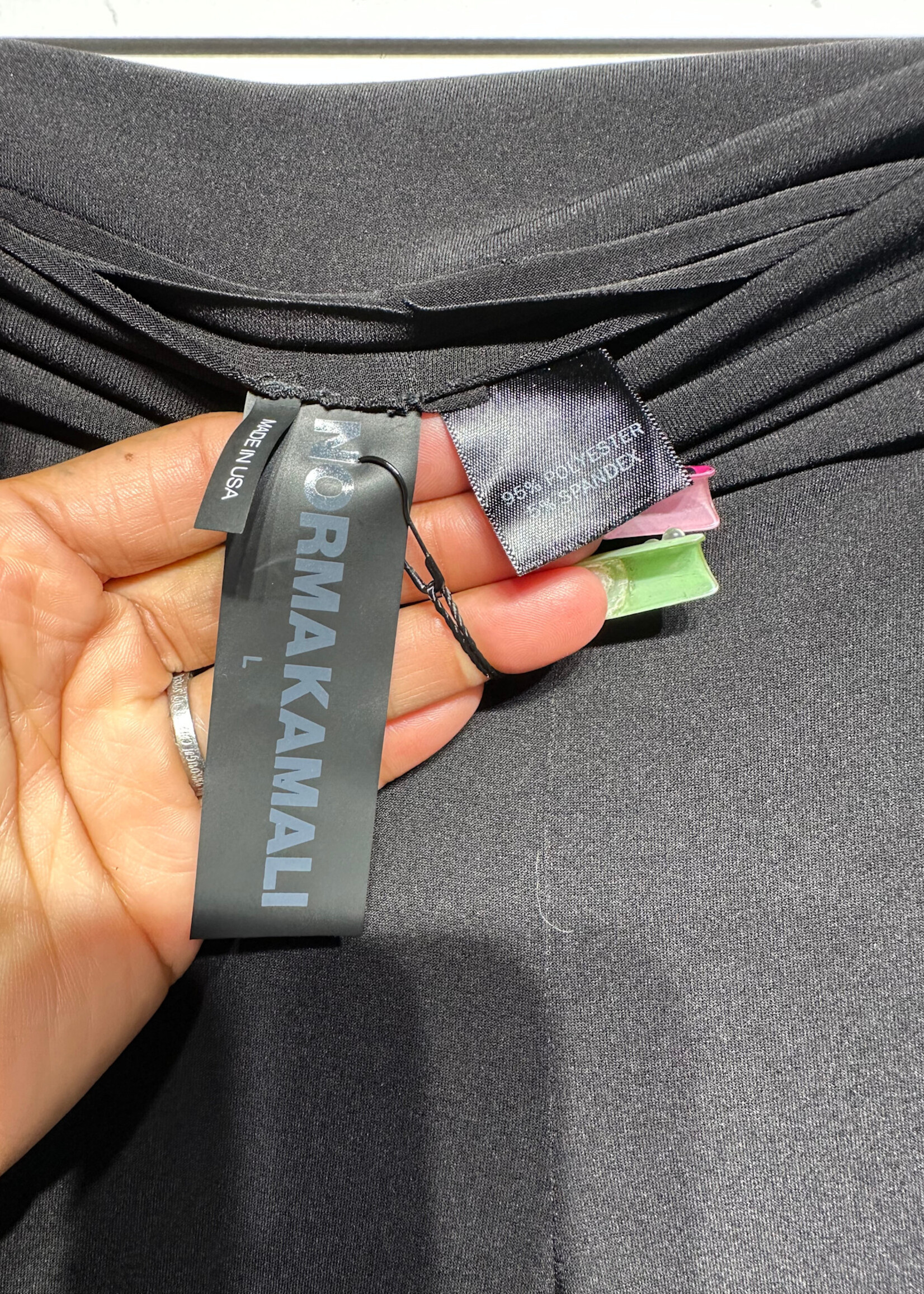 NWT Norma Kamali Stretch Pants L/30-38" (Retail: $150+)