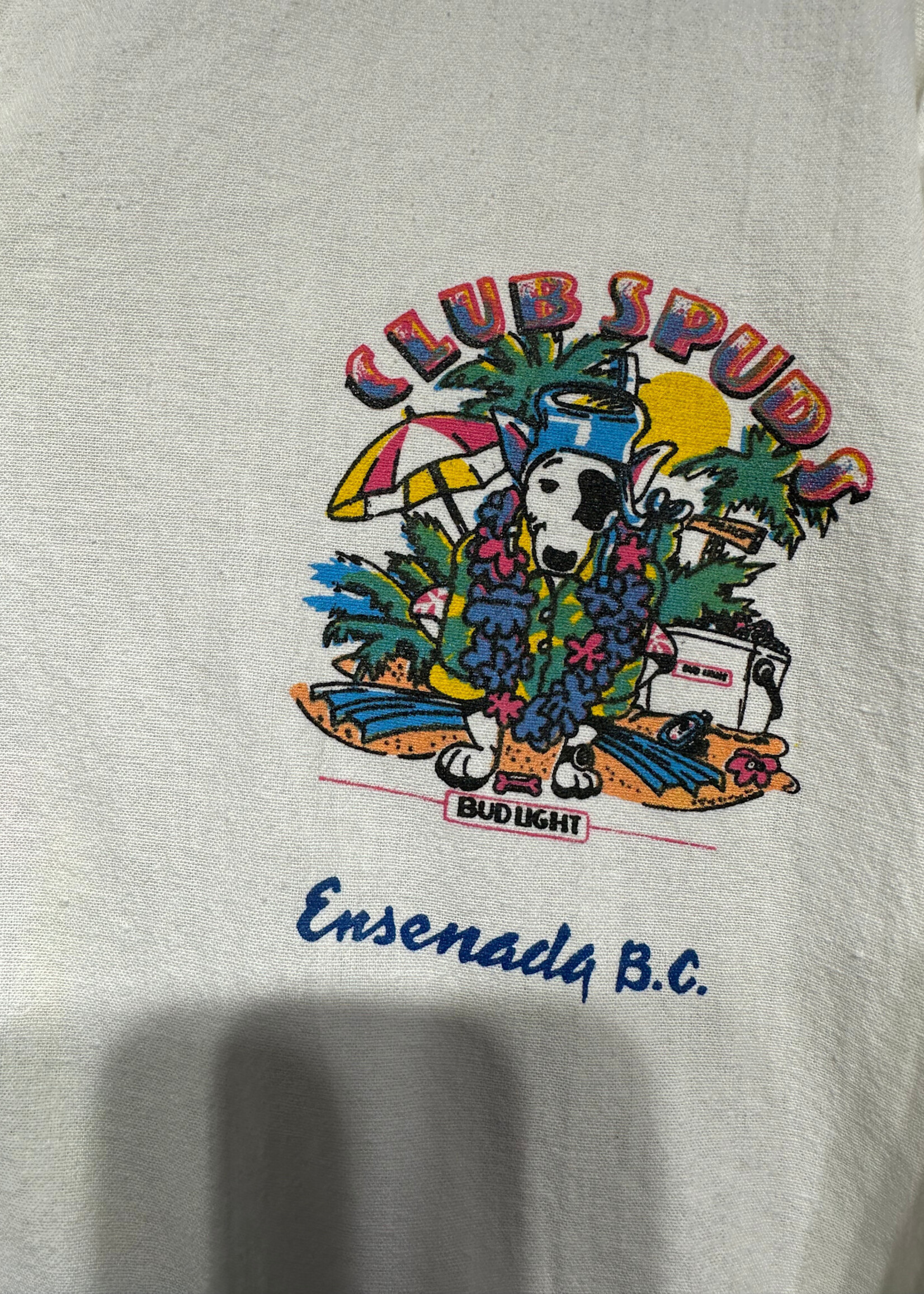 Bud Light Ensenada White Button Up Jacket Fits XL