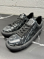 Versace Black Grey Print Sneakers 42/Masc 9