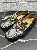 Versace Snakeskin Medusa Loafers 43/Masc 10