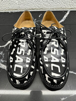 Versace Spellout Black Leather Brogues 42/9