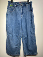 Empyre Mid Wash Baggy Knee Stitch Denim Unisex 33
