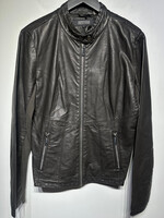 Kenneth Cole Reaction Brown Leather Jacket Fem L