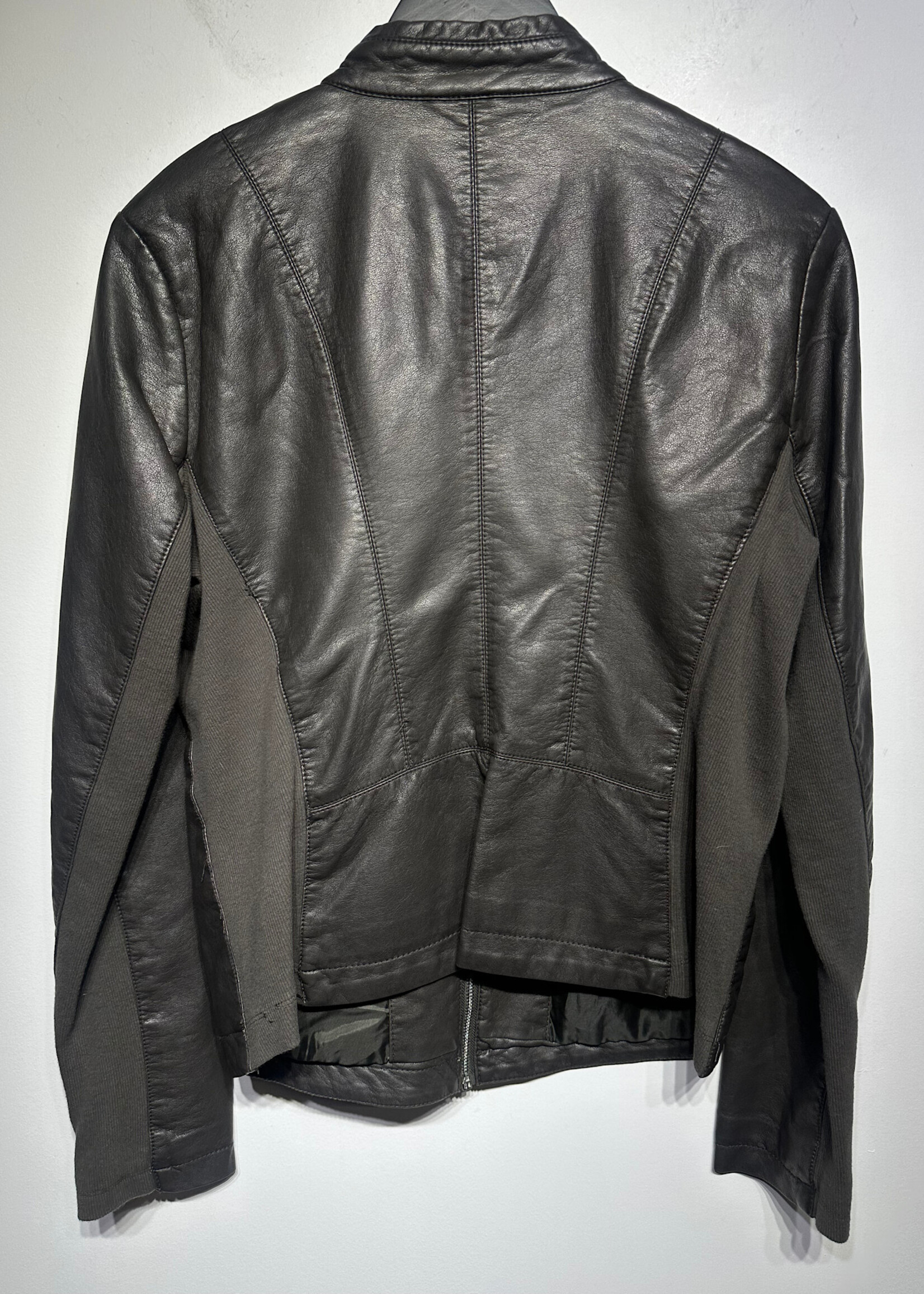 Kenneth Cole Reaction Brown Leather Jacket Fem L