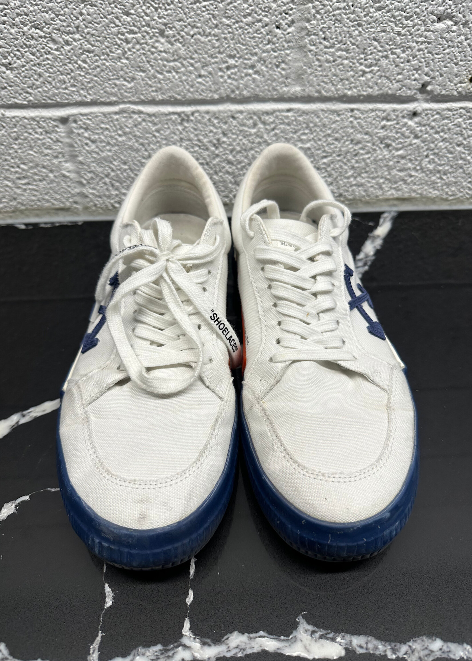 Off White Navy Logo Sneakers 43/Masc 10