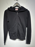 Juicy Couture Black Pink Zip Hoodie L