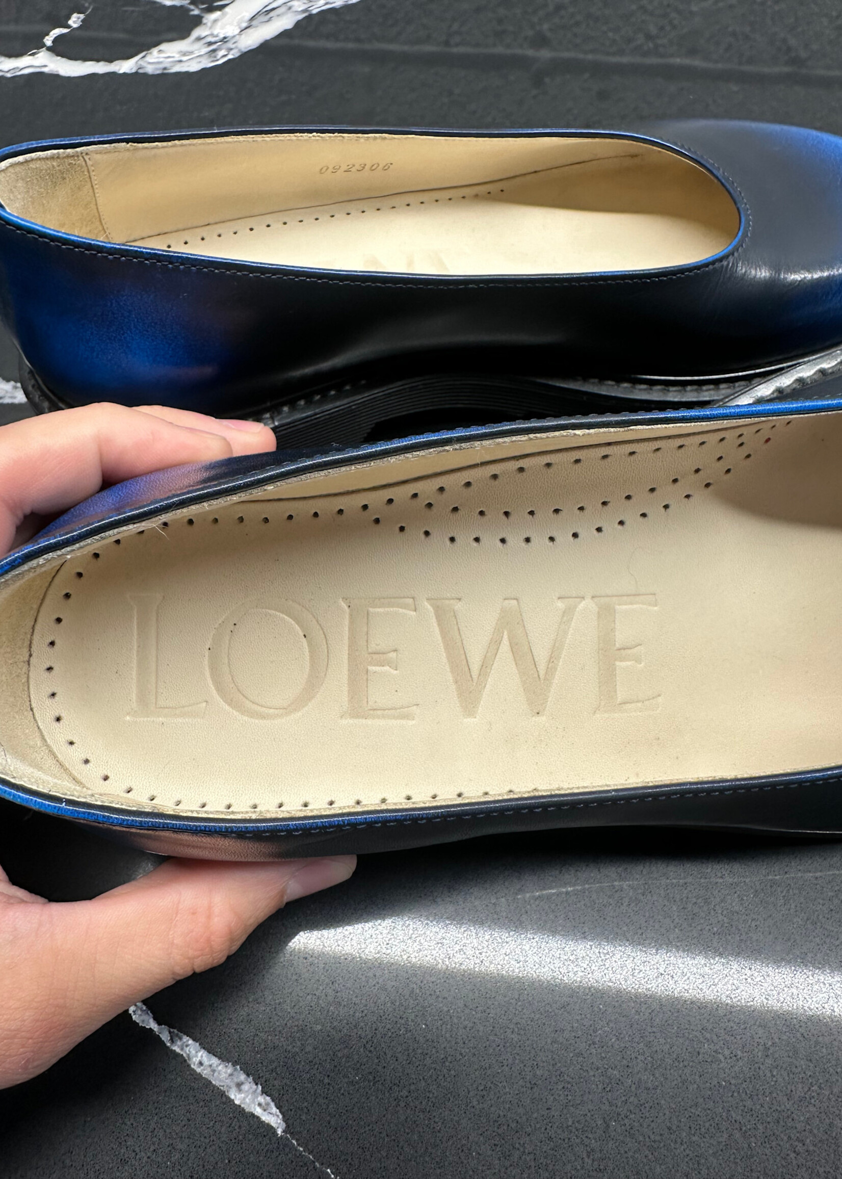 Loewe Two Tone Ballet Loafer 39/8.5