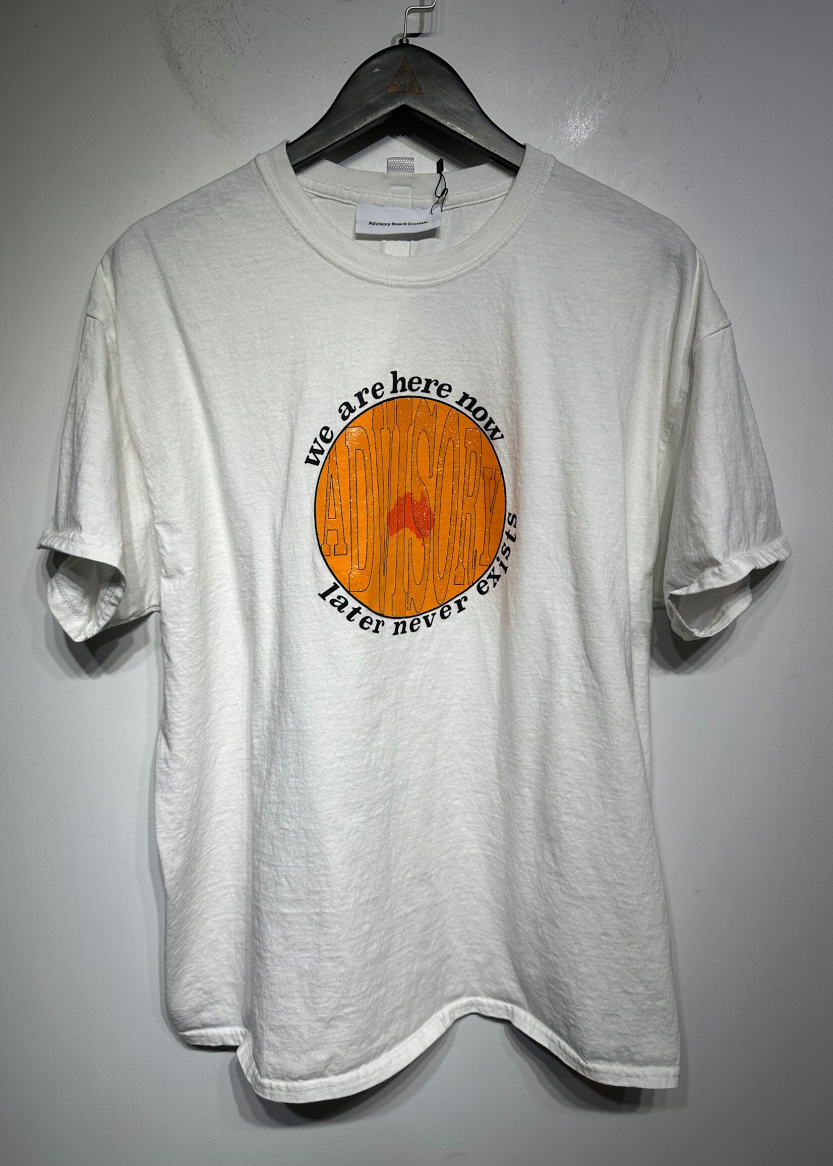 Advisory Board Crystals Here Now White Tee XXL