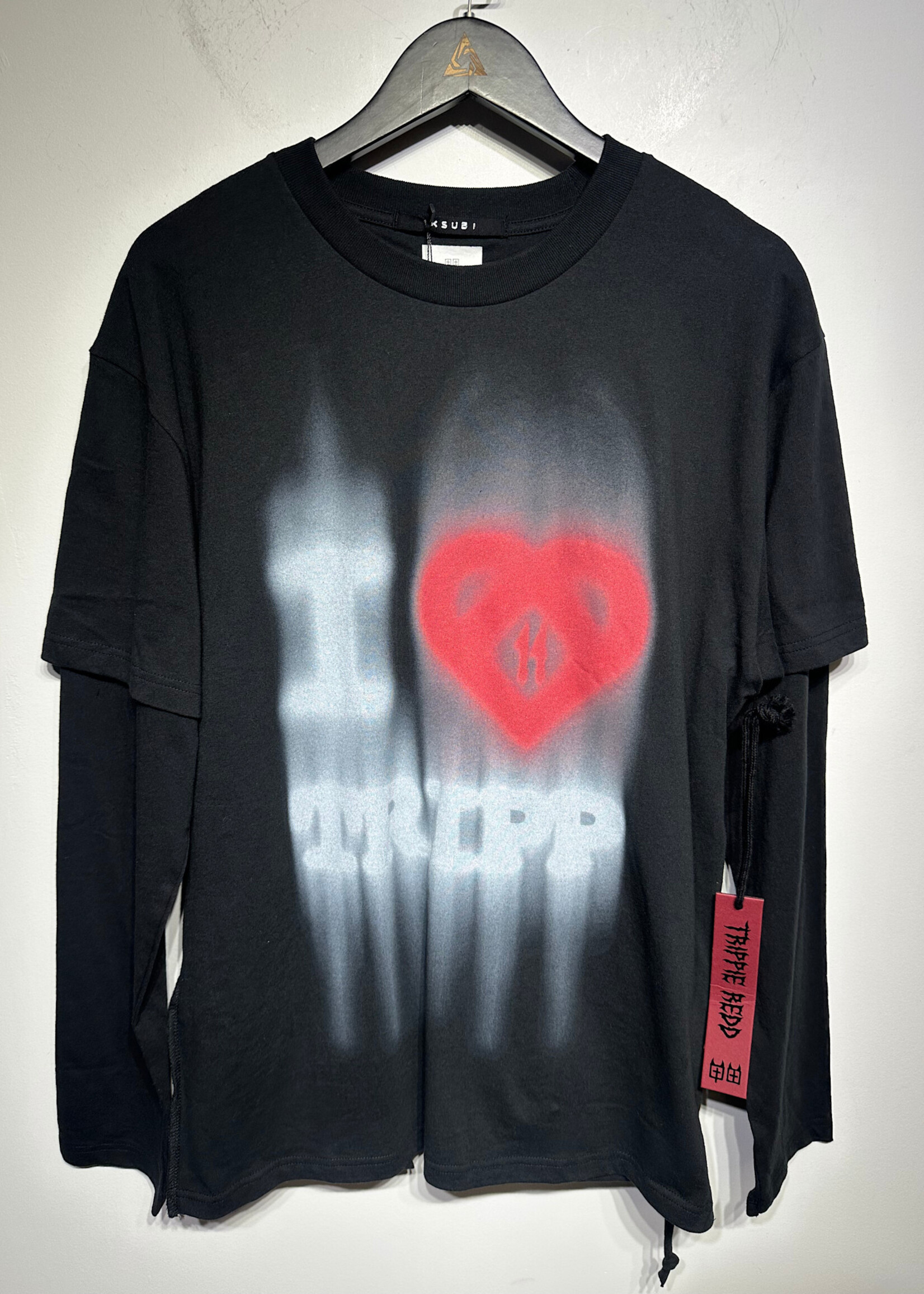 NWT Ksubi x Trippie Black LS Fits Masc L