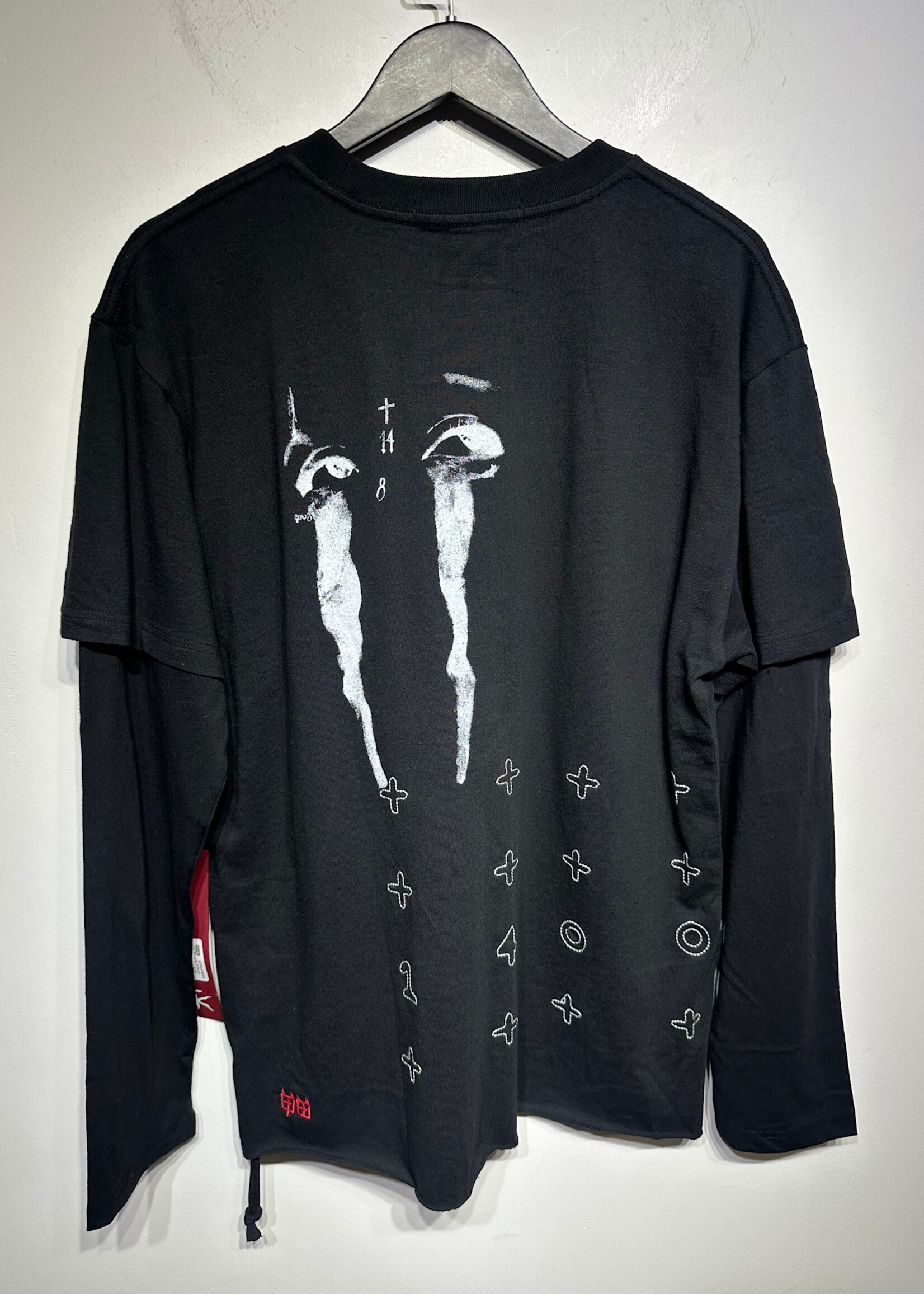 NWT Ksubi x Trippie Black LS Fits Masc L