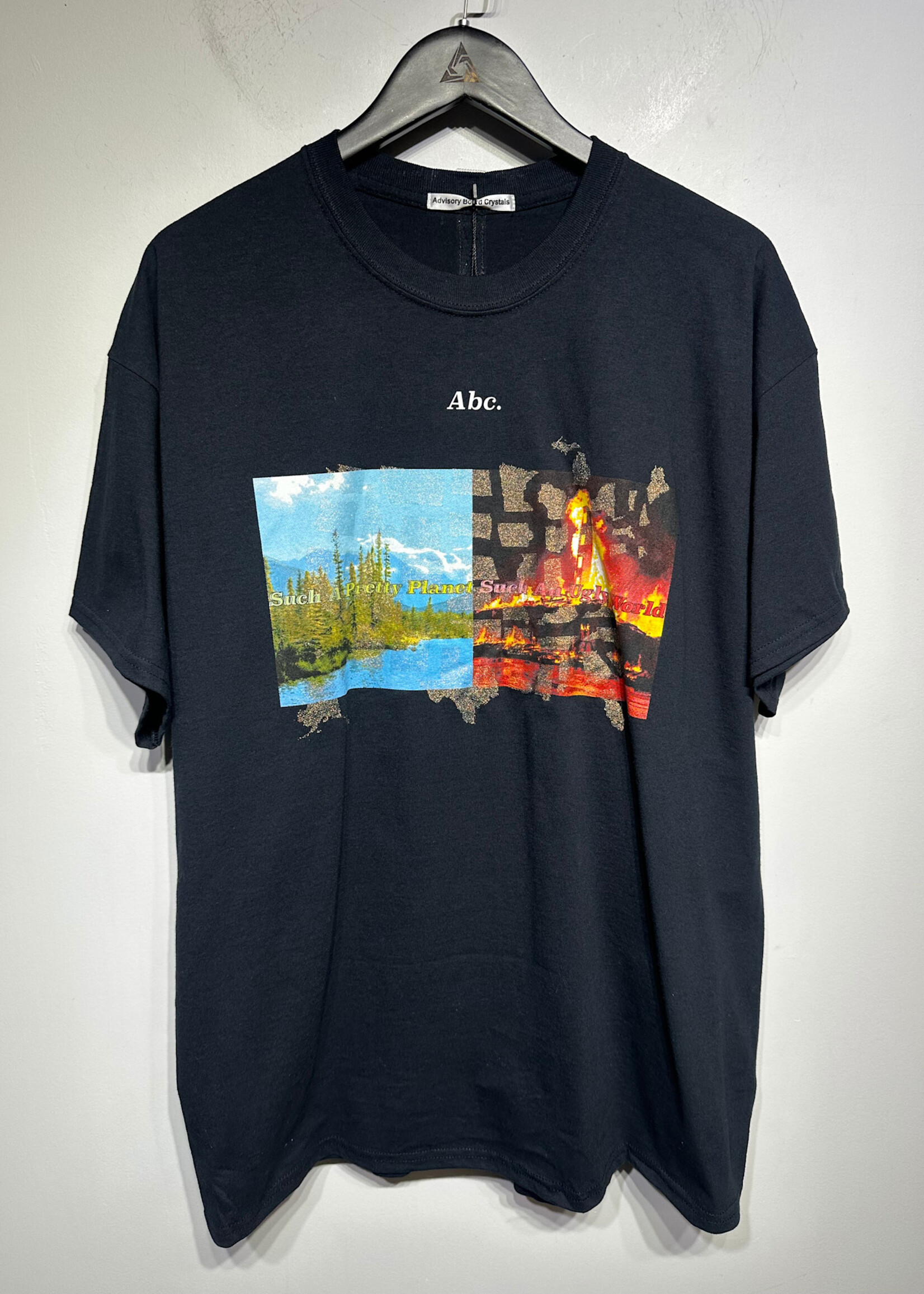 Advisory Board Crystals Pretty Ugly Black Tee XXL