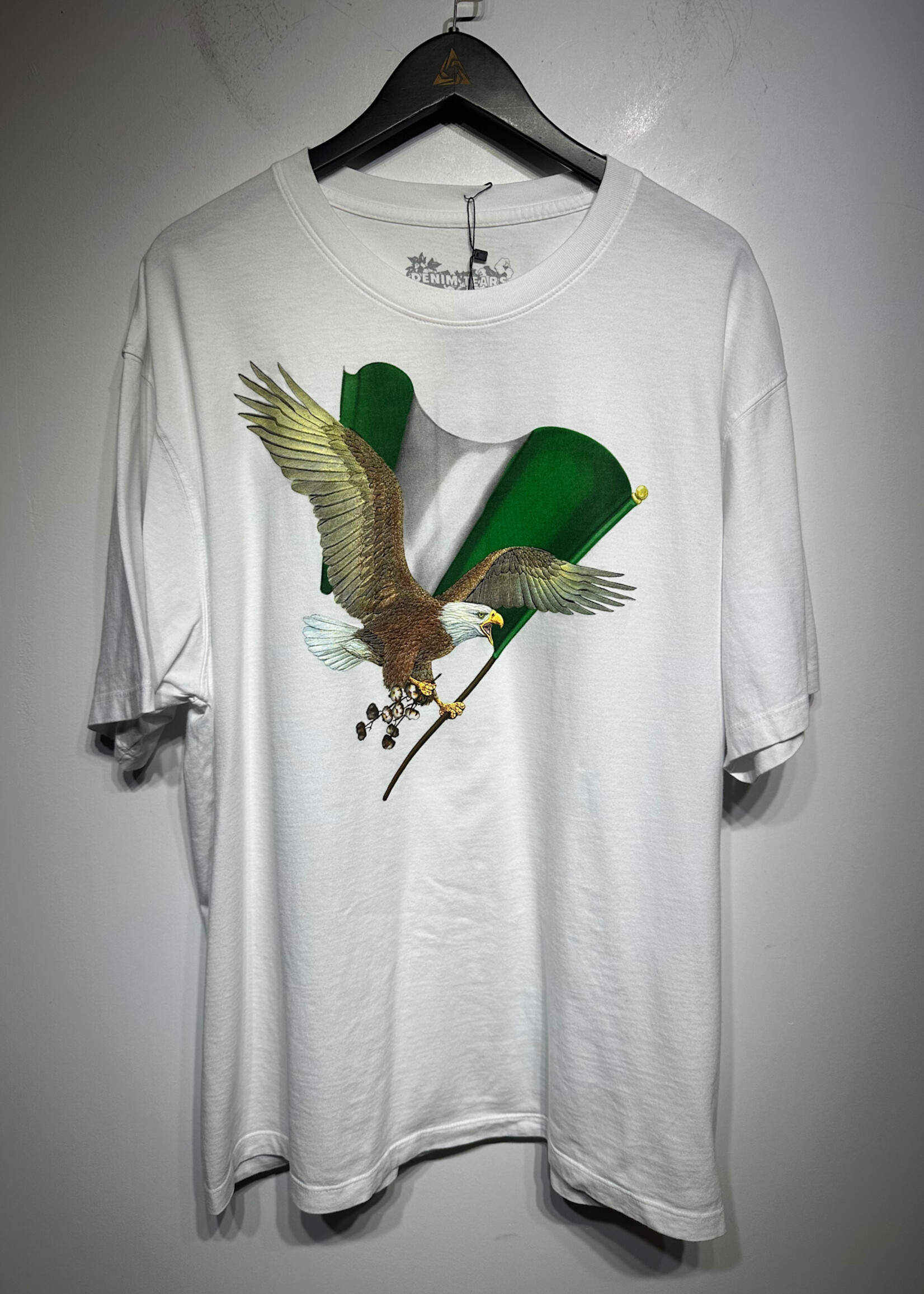 Denim Tears Eagle Flag White Tee XXL