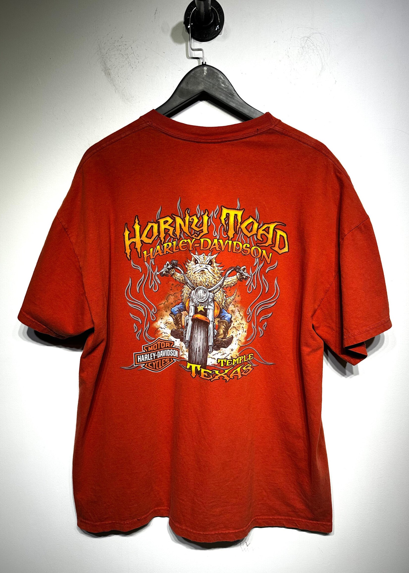 Harley Horny Toad Orange Tee XXL