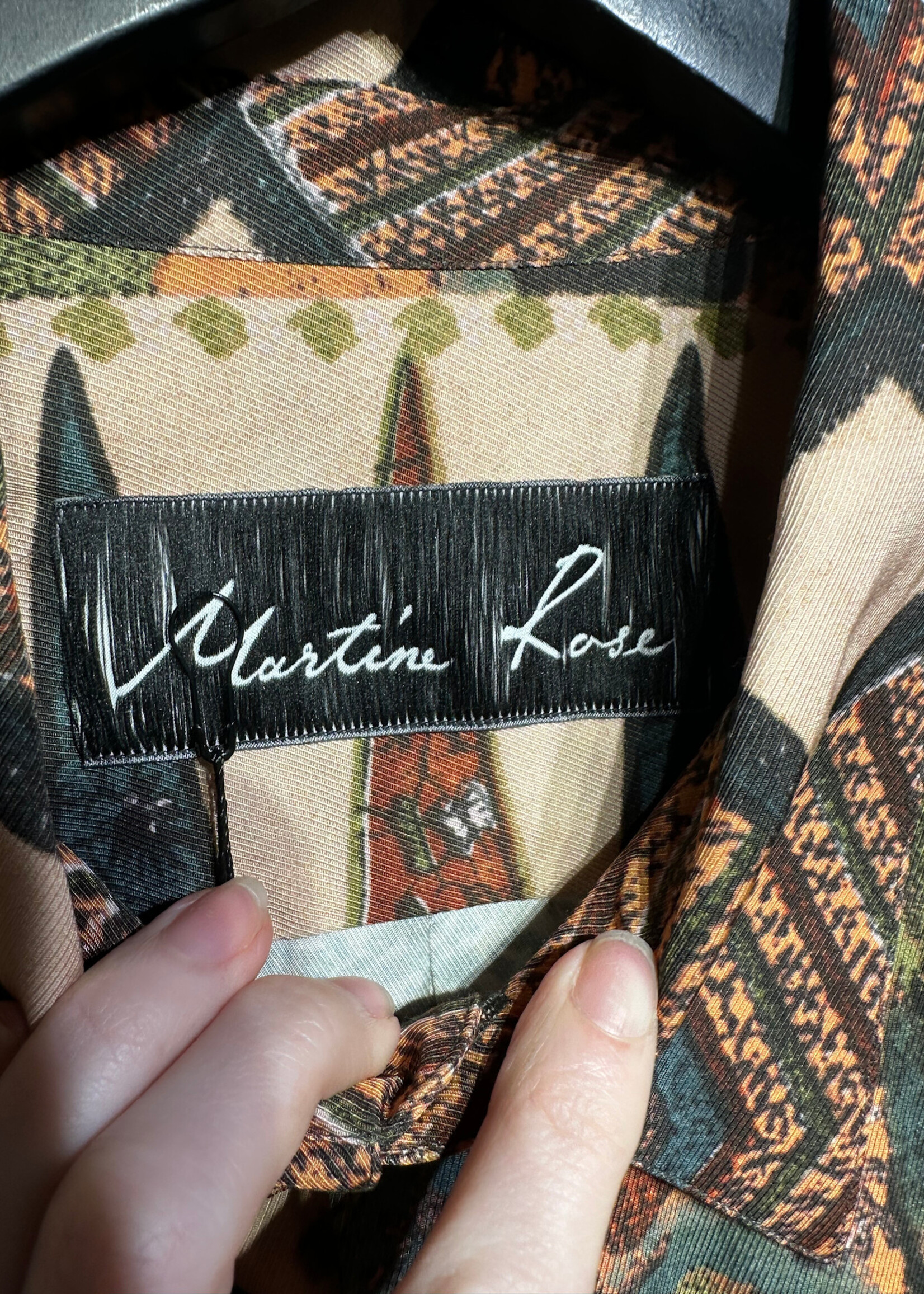 Martine Rose Abstract Pattern Button Up XL