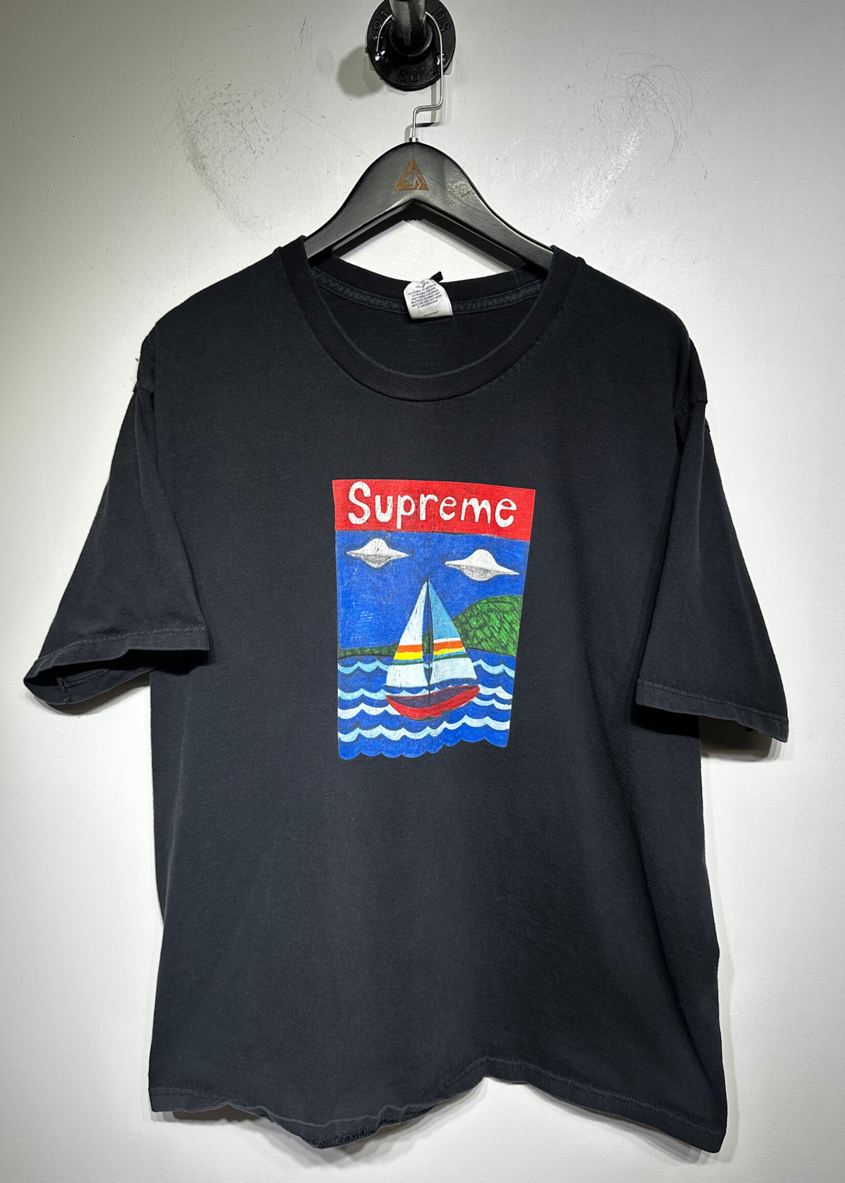 Supreme Sail Boat Black Tee XL