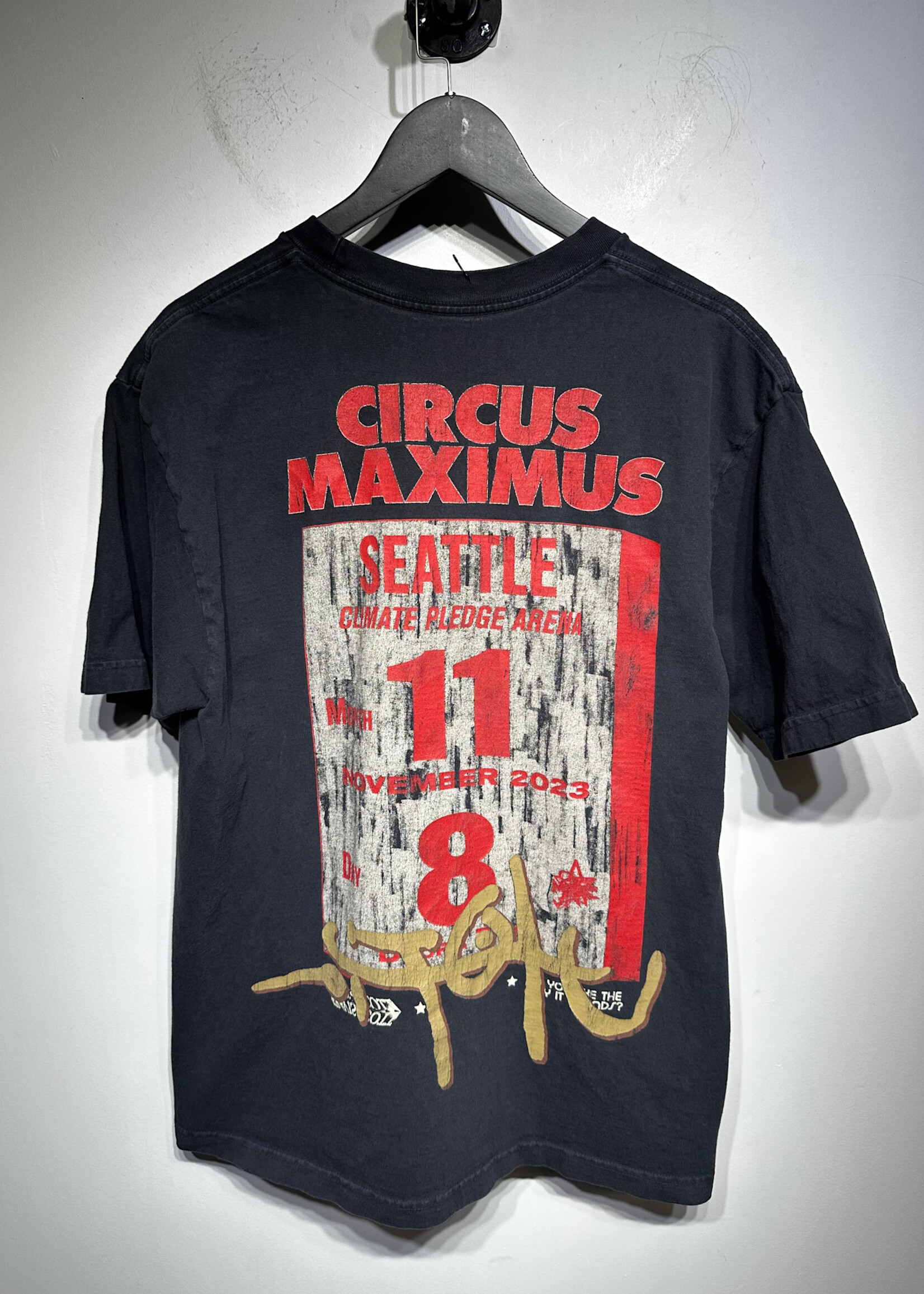 Travis Scott Circus Maximus Black Tee L