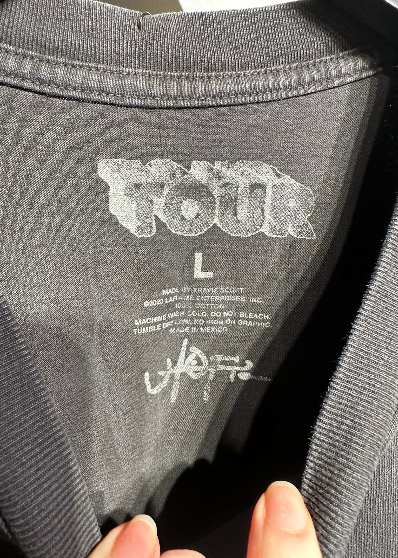 Travis Scott Circus Maximus Black Tee L