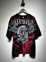 Whitesnake Grey Red All Over Graphic Tee XXL