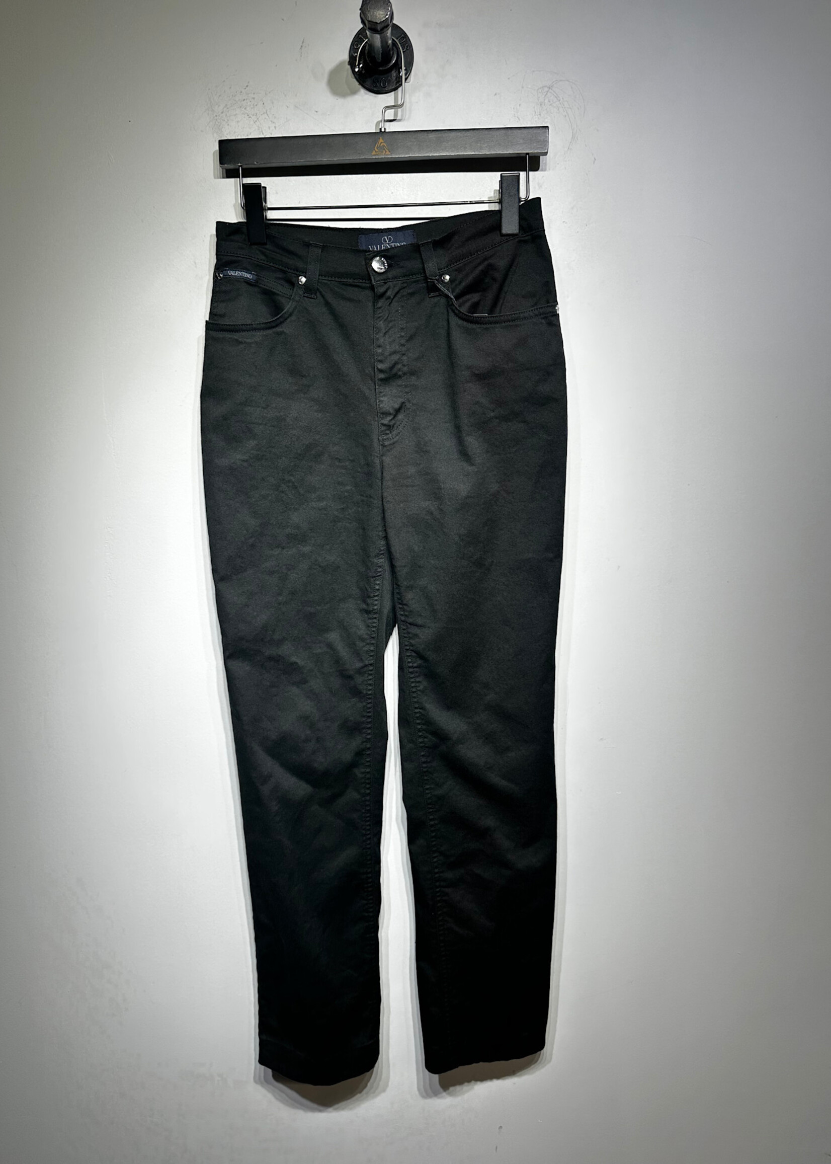 Valentino Black Straight Leg Pants 28