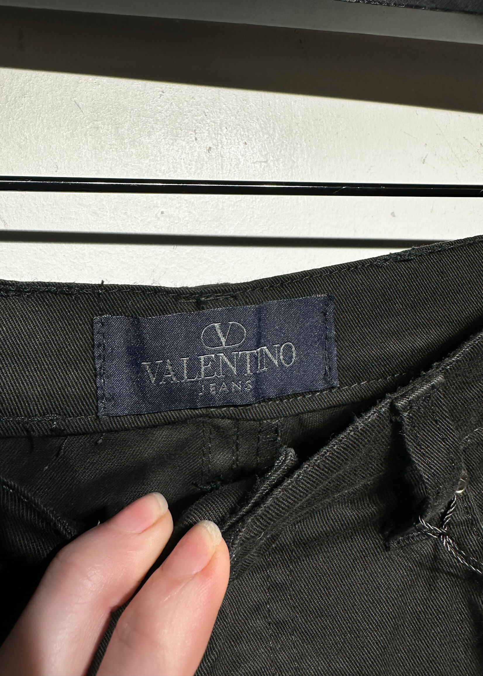 Valentino Black Straight Leg Pants 28