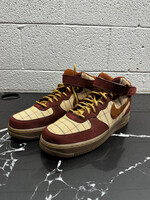 Nike AF1 Maroon Plaid High Tops 11