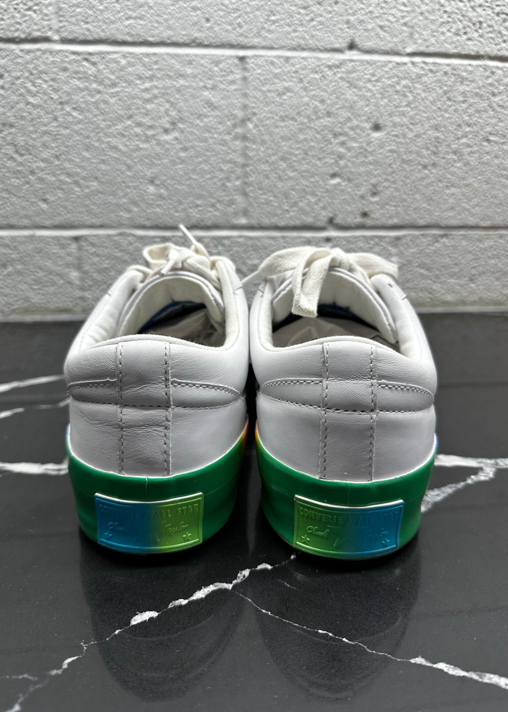 Converse x Golf White Rainbow Sole Sneakers 11