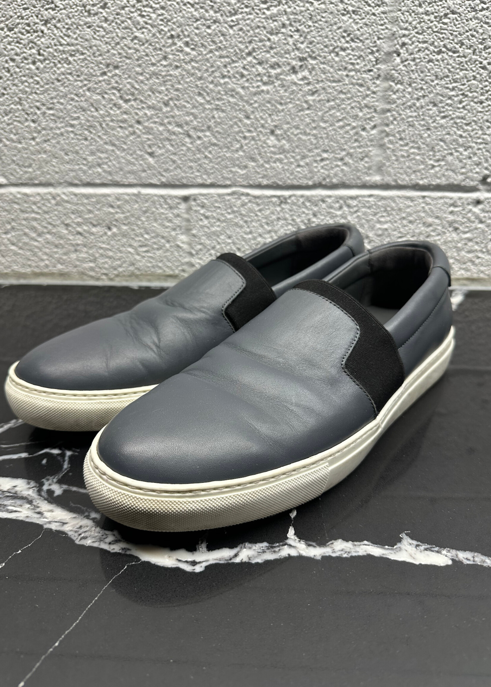 Balenciaga Grey Leather Slip On Style Shoes Masc 11