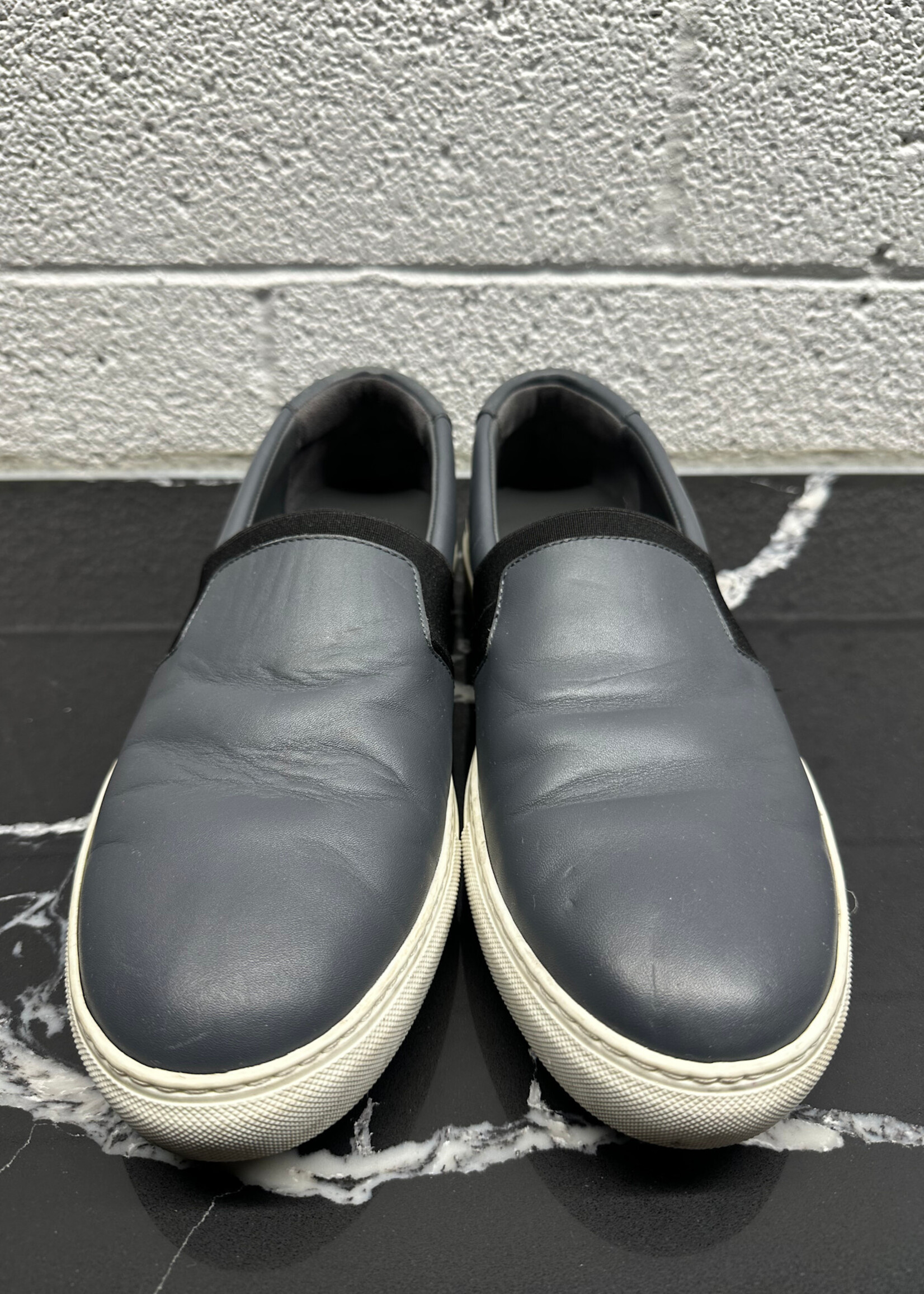 Balenciaga Grey Leather Slip On Style Shoes Masc 11