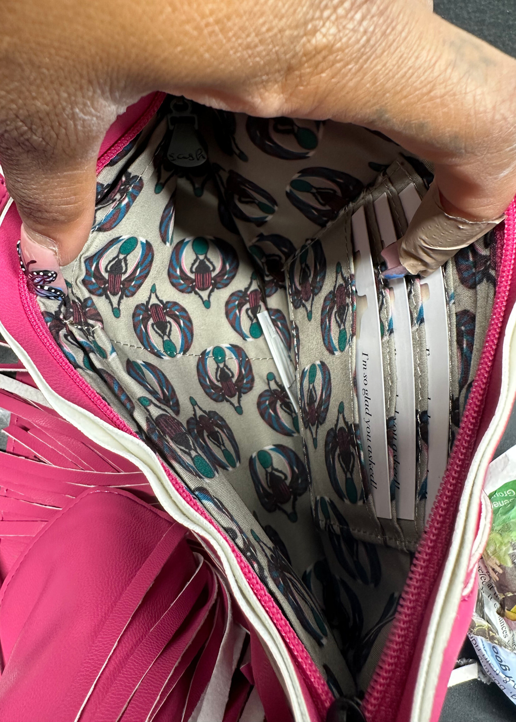 NWT Sash Pink Tassle Bag Retail: $200
