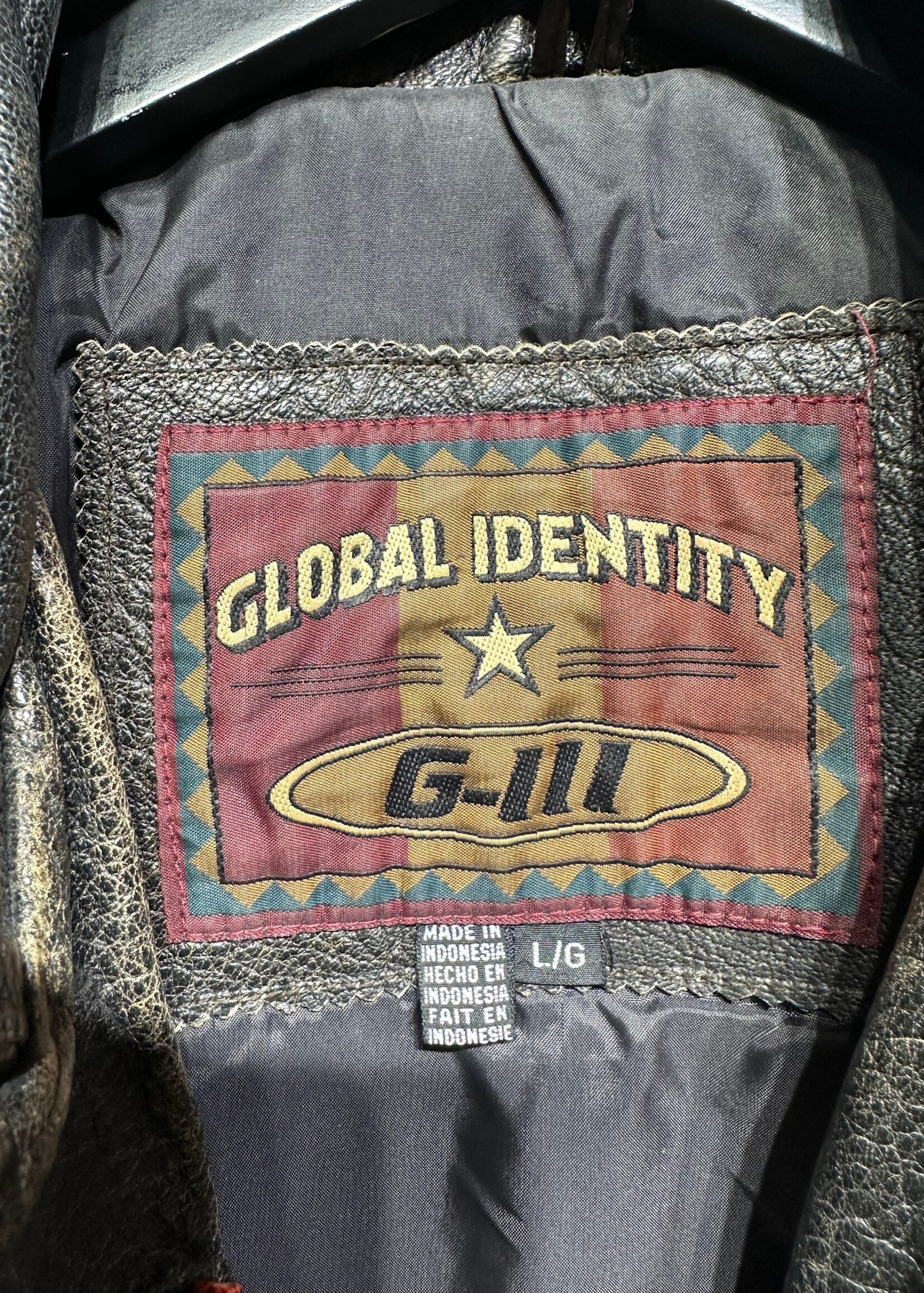 Global Identity Vintage Leather Bomber L