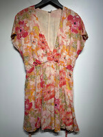 Free People Floral Babydoll Style Mini Dress L