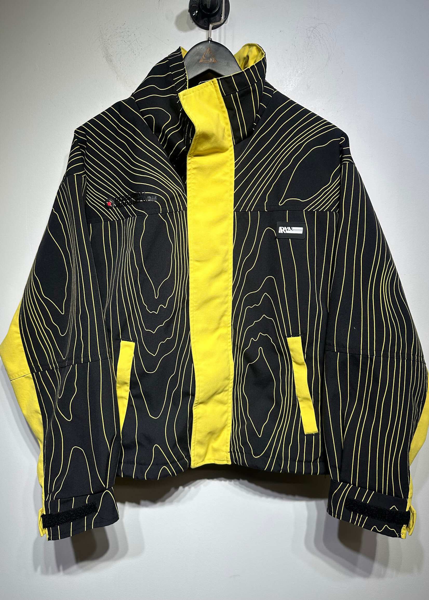 Zara Rhuigi Yellow Black Zip Jacket M