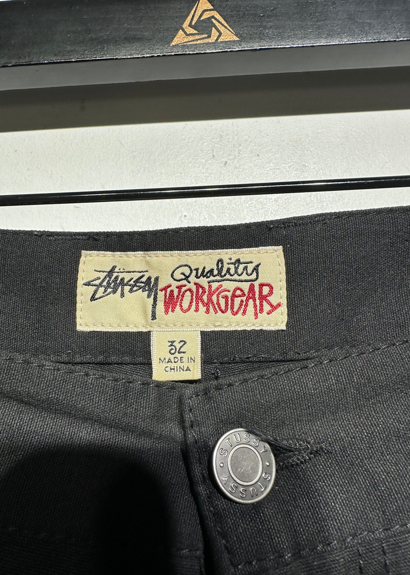 Stussy Black Suede Panel Double Knees Masc 32